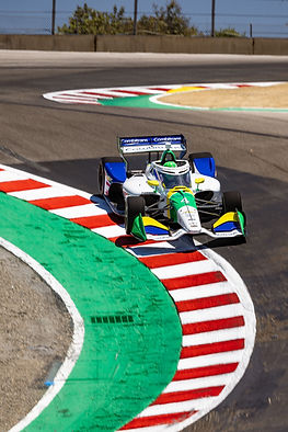 Collet navigates the famed Corkscrew. Photo: @artsbycoel